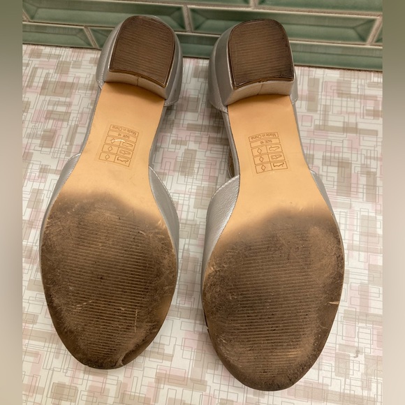 Silver BAIT footwear low ankle t-strap heels silver sz 10 - Picture 7 of 10